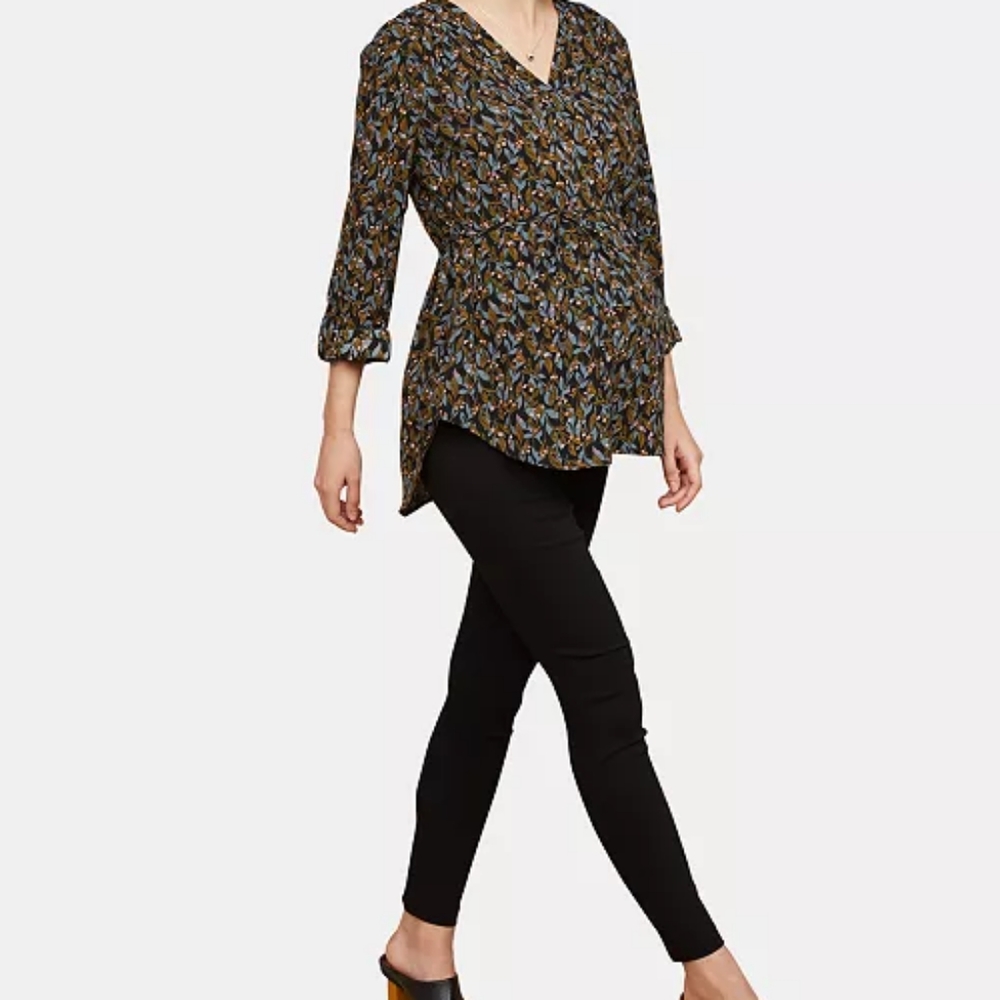 Maternity Fit Belly Skinny Ankle Pants, (size S)